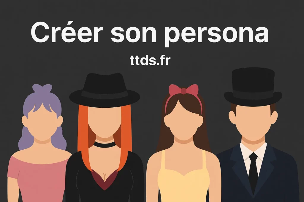 Illustration de plusieurs styles de personas pour créateurs de contenu adulte